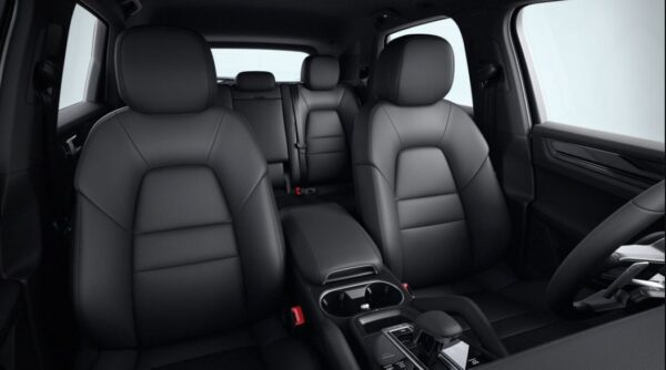 3rd generation porsche cayenne suv front black seats