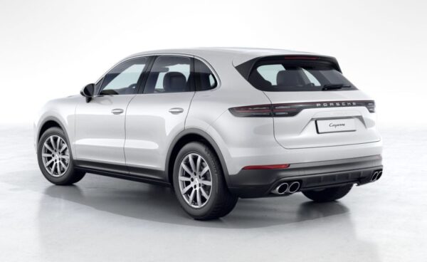 3rd generation porsche cayenne suv side rear view