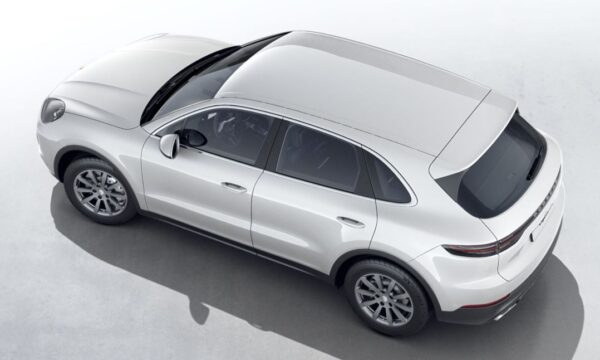 3rd generation porsche cayenne suv upside view