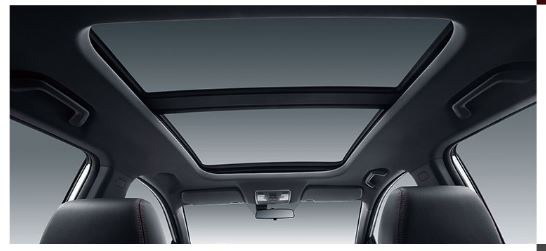 1st generation DFSK Glory 500 suv ultra vide panoramic sunroof view