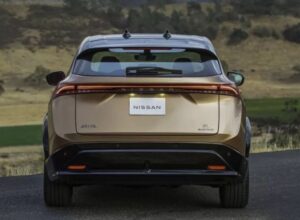 1st generation Nissan Ariya All Electric SUV full rear view
