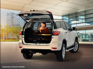 2nd generation facelifted toyota fortuner suv luggage space view