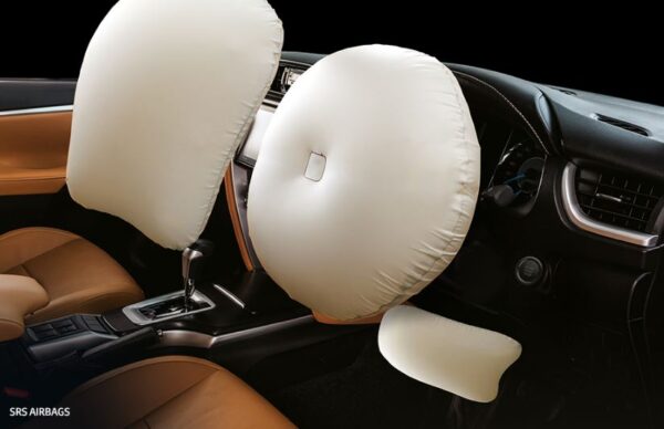 2nd generation facelifted toyota fortuner suv safety airbags