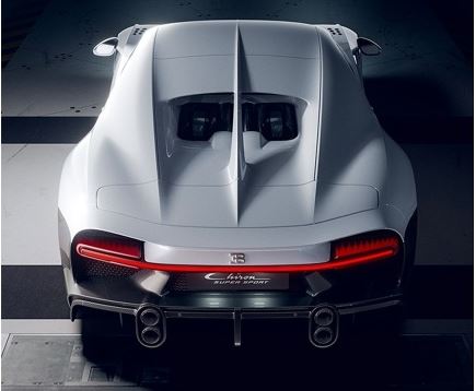 Bugatti unveiled Chiron SuperSport Limited edition full rear view