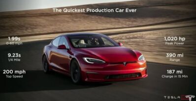 First 25 Tesla Model S Plaid Sedans Delivered to Lucky Customers