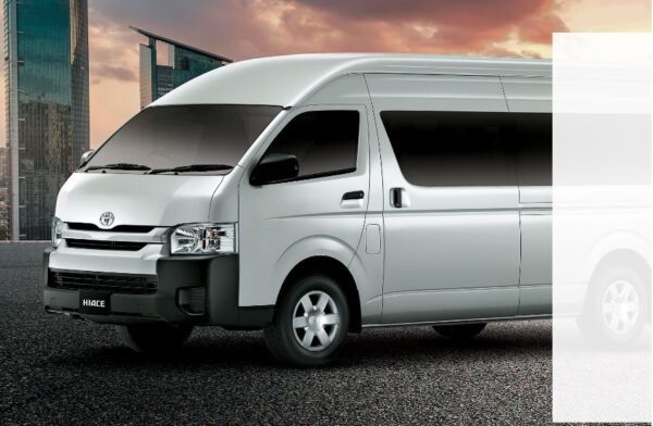 6th generation Toyota hiace van front side exterior view