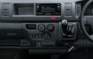 6th generation Toyota hiace van transmission and other controls view
