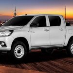 8th generation Toyota hilux E pickup truck full side view