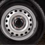 8th generation Toyota hilux E pickup truck steel wheel view
