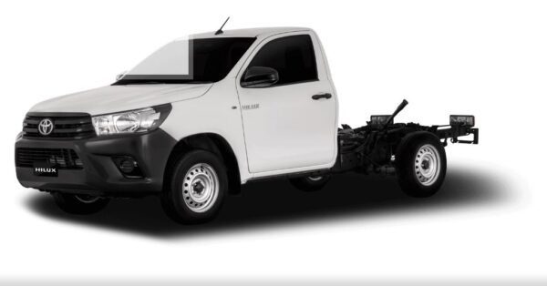 8th generation Toyota hilux single cabin deckless view
