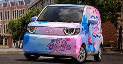 Cherys new mini EV QQ ice cream is a Decent Looking Ride