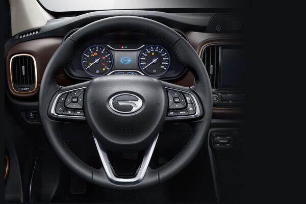 GAC GS3 SUV 1st Generation steering wheel and instrument cluster view