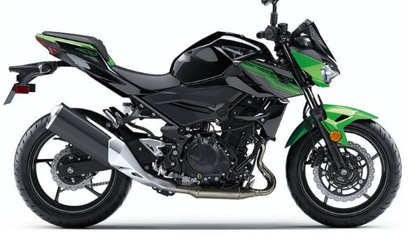 Kawasaki Z400 Side View