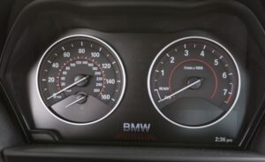 BMW 2 Series Coupe First Generation instrument cluster view