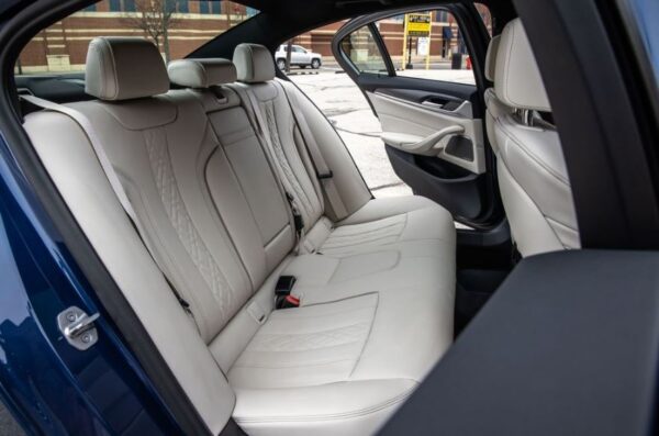 BMW 5 series sedan 7th Generation Rear seats view