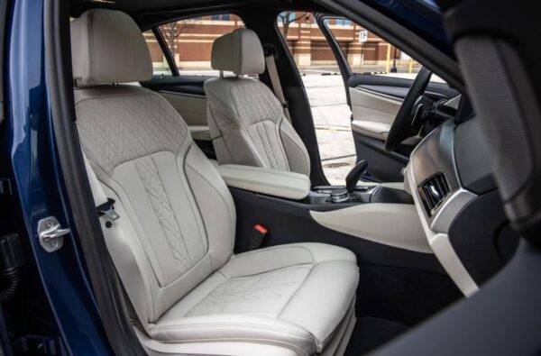 BMW 5 series sedan 7th Generation front seats view