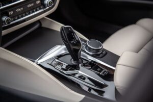 BMW 5 series sedan 7th Generation transmission view