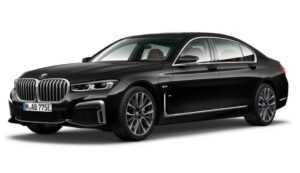 BMW 7 Series sedan 6th Generation black full view