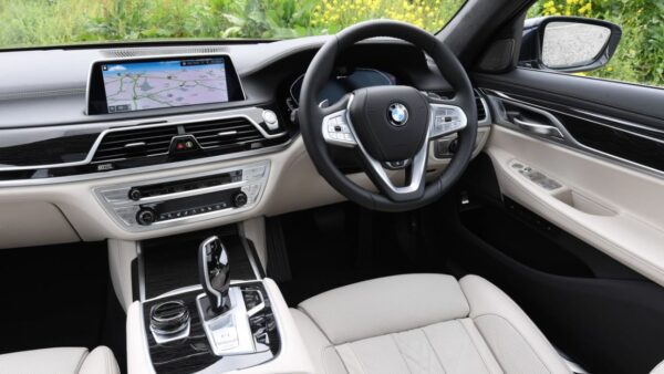 BMW 7 Series sedan 6th Generation white interior right hand drive
