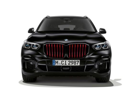 BMW X5 Luxury SUV 4th Generation black edition aggressive front view