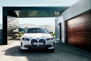 BMW i4 EV 1st generation sedan full front view