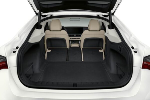 BMW i4 EV 1st generation sedan luggage area view