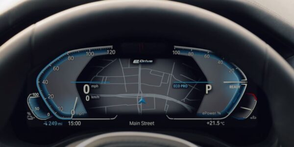 BMW ix3 Electric SUV 1st Generation instrument cluster view