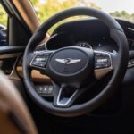 Genesis G70 Sedan 1st Generation facelift steering wheel and controls view