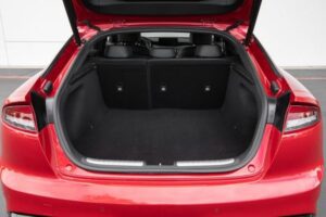 Kia stinger sedan Refreshed 1st generation red luggage area