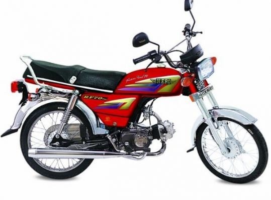 Pak hero 70 cc motorcycle title image