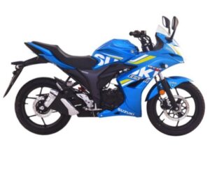 suzuki Gixxer sf heavy sports motor bike blue color