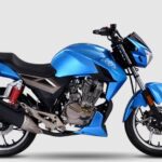 unique crazer 150cc motorcycle blue full side view