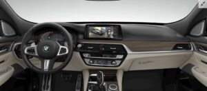 BMW 6 Series Gran Turismo Sedan 4th Generation M sport steering wheel controls infotainment screen