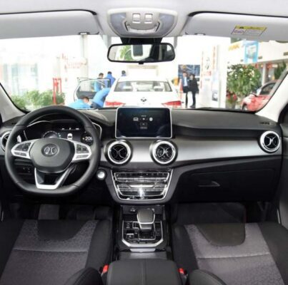 BAIC EX 5 SUV ev 1st generation front cabin interior view