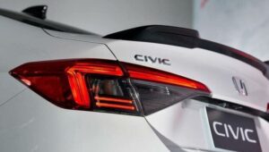 Honda Civic Sedan 11th Generation tail light close view
