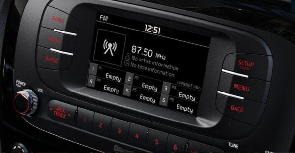 KIA Sould Crossover 3rd generation infotainment screen and controls view