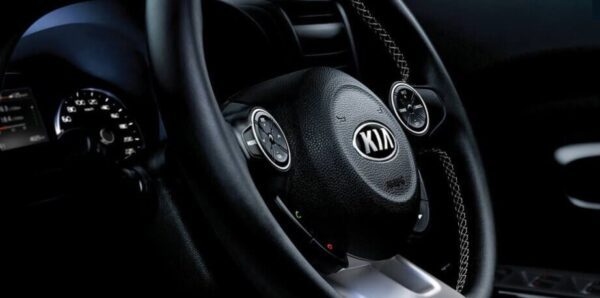 KIA Sould Crossover 3rd generation steering wheel close view