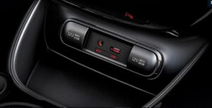 KIA Sould Crossover 3rd generation storage with aux and usb ports