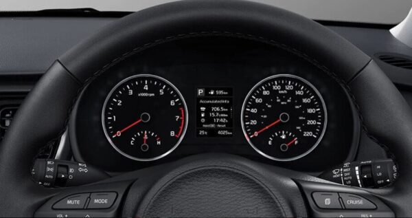 Kia Rio Hatchbck 4th generation facelifted instrument cluster view