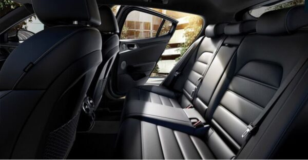 Kia stinger sedan 1st generation facelifted full rear seats view