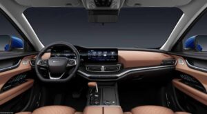 chery EQ5 Electric SUV 1st Generation front cabin interior view