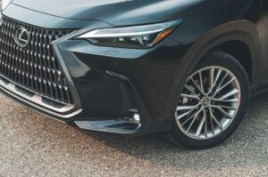 lexus NX SUV 2nd Generation grille wheel and headlamp combined view