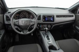 Honda HRV SUV 2nd Generation front cabin interior view
