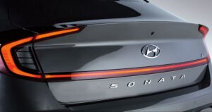 Hyundai Sonata Sedan 8th Generation Rear close view