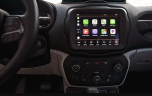 Jeep Renegade SUV 1st Generation Facelifted infotainment screen view