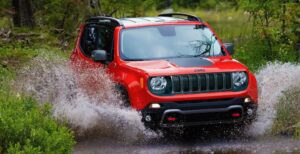 Jeep Renegade SUV 1st Generation Facelifted off road running view