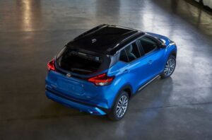 Nissan Kicks SUV 1st generation facelifted upside view
