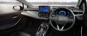 Toyota Corolla Altis Hybrid Sedan 12th Generation Front cabin interior features