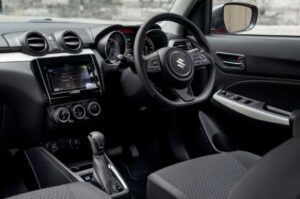 suzuki swift hatchback 3rd generation front cabin interior features view