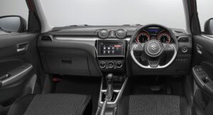 suzuki swift hatchback 3rd generation front cabin interior view
